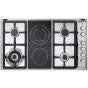 ELBA 90cm Stainless Steel Hob Gas 4 Burner 2 Ceran - 02/EN95-425XD