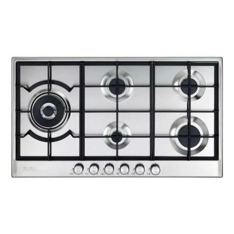 Elba 90cm Silver Gas Hob - 02/ELIO95-565