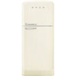 Smeg Retro Cream Free Standing Combi Fridge - FAB50RCR5