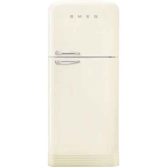Smeg Retro Cream Free Standing Combi Fridge - FAB50RCR5