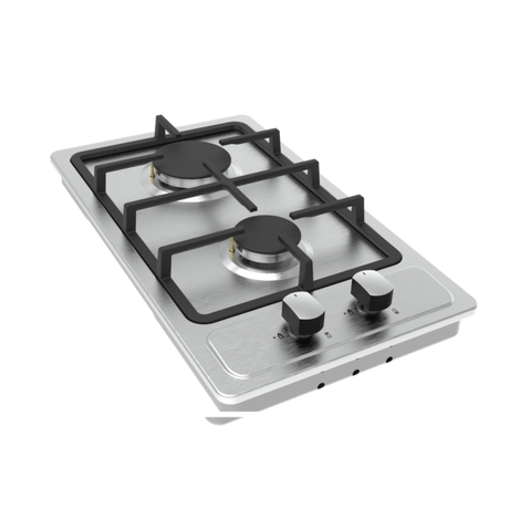 Falco 30cm Stainless Steel Gas Hob - FAL-SSGH-30