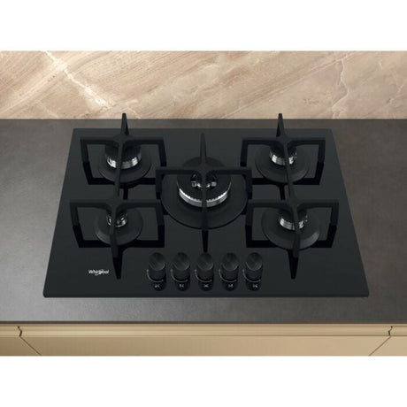 Whirlpool Black 5 Burners Gas Hob - GOA7523/NB1