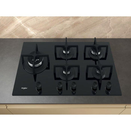 Whirlpool Black 5 Gas Burners Hob - GOA9523/NB1