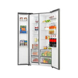 Hisense 541l Titanium Silver Side By Side Refrigerator - H680SIT-WD