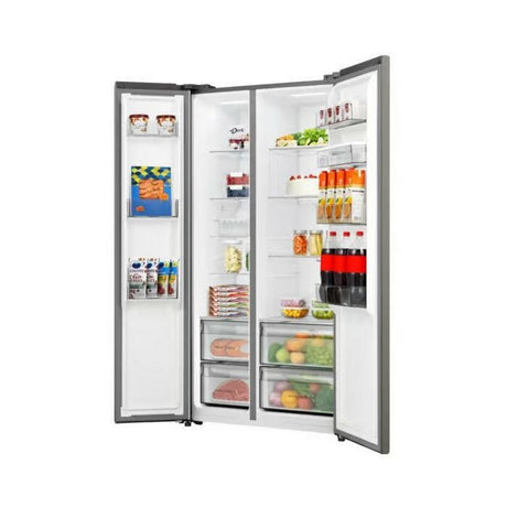 Hisense 541l Titanium Silver Side By Side Refrigerator - H680SIT-WD