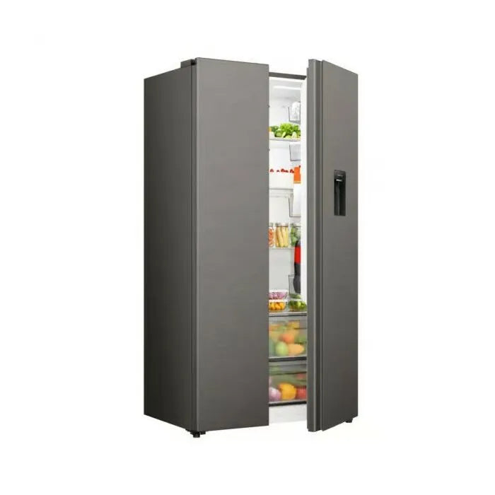 Hisense 541l Titanium Silver Side By Side Refrigerator - H680SIT-WD