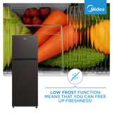 Midea 173l Black Top Mount Freezer - HD-216FN