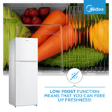 Midea 173l White Fridge Top Mount Freezer - HD-216FNWHITE