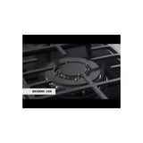 Falco 90cm Black Glass Gas Hob - FAL-BGH-90