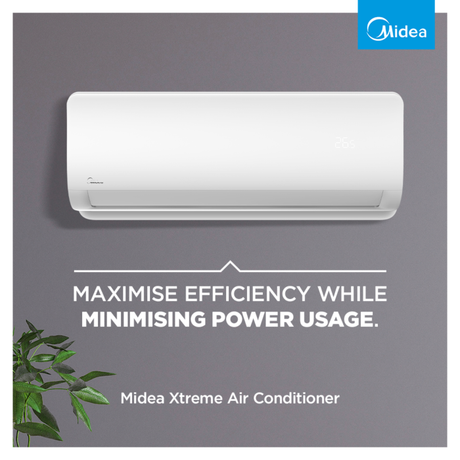 Midea 20 to 25m2 Xtreme Inverter 12000 BTU Air Conditioner - INVEXT-12-R32