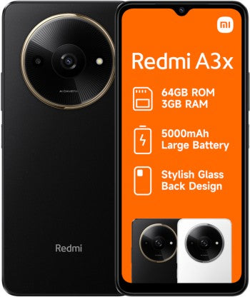 Xiaomi A3X Dual Sim (Black, 64 GB)