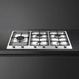 Smeg 90cm Stainless Steel Gas Hob - PS906SA2