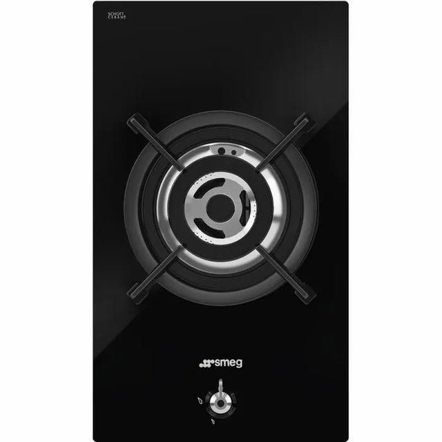 Smeg 30cm Black Gas Hob Classica Aesthetic - PV331CN