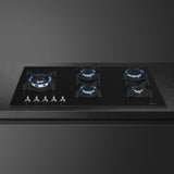 Smeg 90cm Black Gas Hob - PV395LNSA2