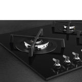 Smeg 90cm Black Gas Hob - PV395LNSA2