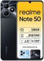 realme Note 50 4G Dual SIM Smartphone - 128GB Storage, 8GB RAM, 6.74" 90Hz Display, 13MP AI Camera, 5000mAh Battery - Midnight Black