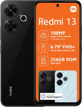 Xiaomi Redmi 13 4G Dual Sim (Black, 256 GB)