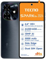 Tecno Spark Go 2024 4G Dual Sim 64GB - Black (6 GB RAM)
