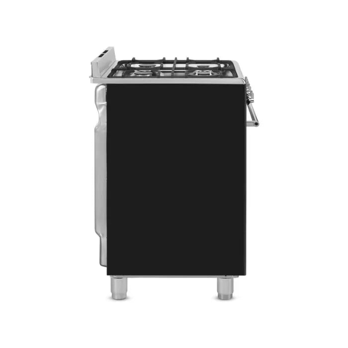 Smeg 60cmx60cm Black Cooker With Gas Hob - SSA60MBL2