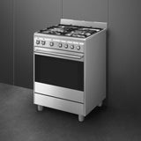 Smeg 60cmx60cm Stainless Steel Cooker With Gas Hob - SSA60MX2