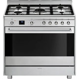 Smeg 90cm Stainless Steel Cooker With Gas Hob - SSA91MAX2