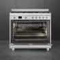 Smeg 90cm Stainless Steel Cooker With Gas Hob - SSA91MAX2