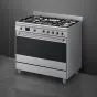 Smeg 90cm Stainless Steel Cooker With Gas Hob - SSA91MAX2