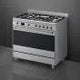Smeg 90cm Stainless Steel Cooker With Gas Hob - SSA91MAX2
