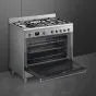 Smeg 90cm Stainless Steel Cooker With Gas Hob - SSA91MAX2