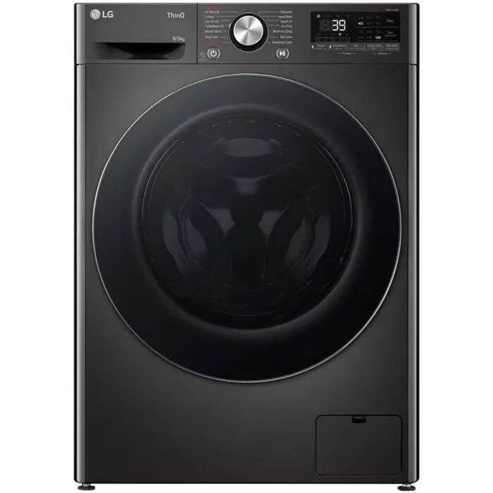 LG 9/5kg Black Finish Front Loader Washer Dryer Combo With AI DD™ A nd Steam+™ - F2Y9FCP2ZB