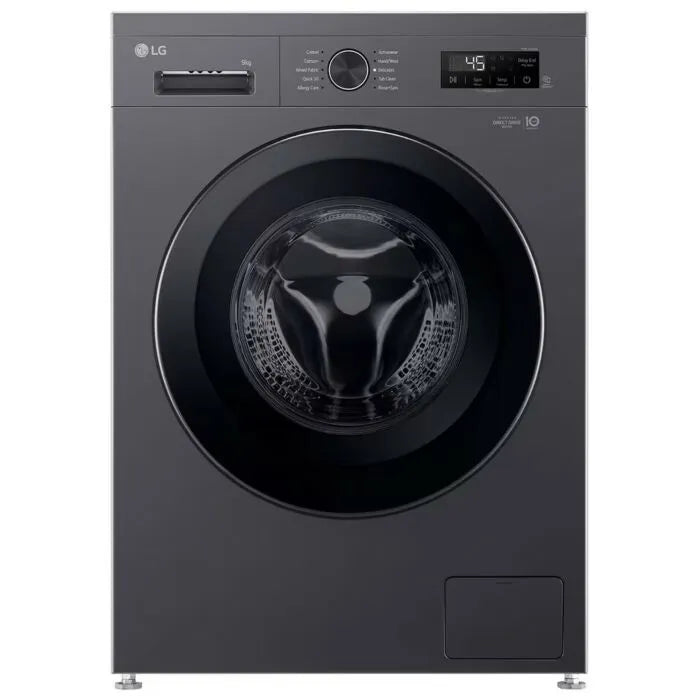 LG 9KG Black Finish Front Loader Washing Machine - F2Y1VYP6J