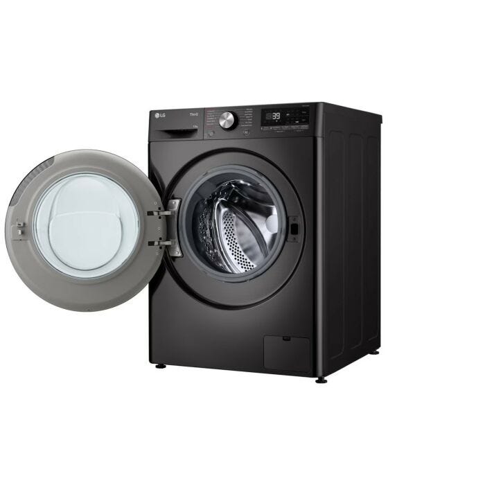 LG 13kg Platinum Black Front Loader Washing Machine - F4Y9LWP2ZB