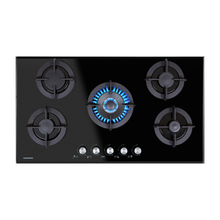 Grundig 90cm Gas on Glass Hob - GIGG9235150X