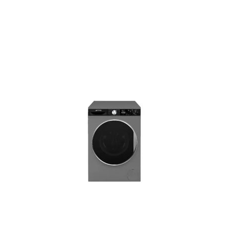 Smeg 10kg Silver Dark Inox Washing Machine Autodose + Steam + Aquajet - WM3T04XSA